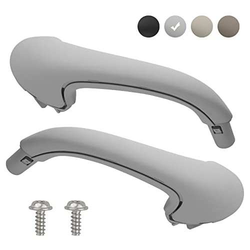 Interior Door Pull Handle () for Front Door Panel Driver & Passenger Side Gray
