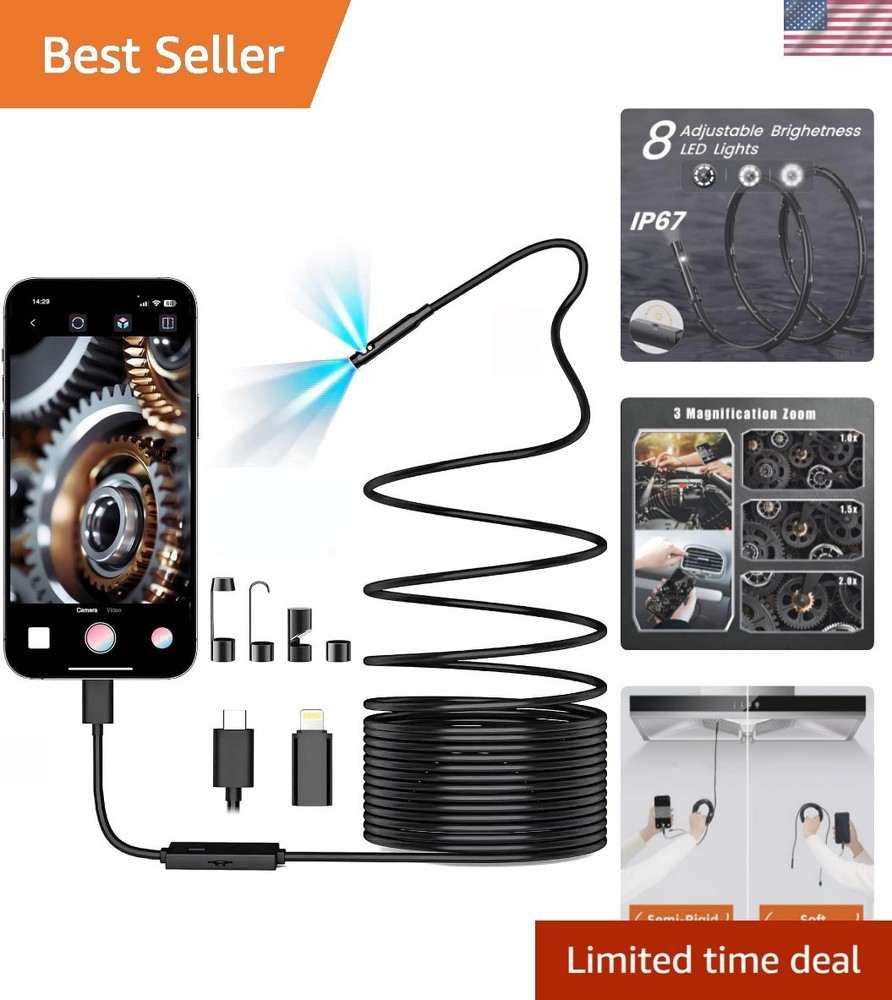 Multi-Functional 1920P Endoscope Camera - Ideal for Home and Professional Use