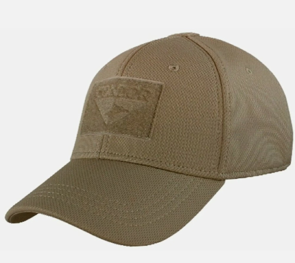 Condor BROWN Flex Fit Tactical Hat Cap SMALL MEDIUM S/M