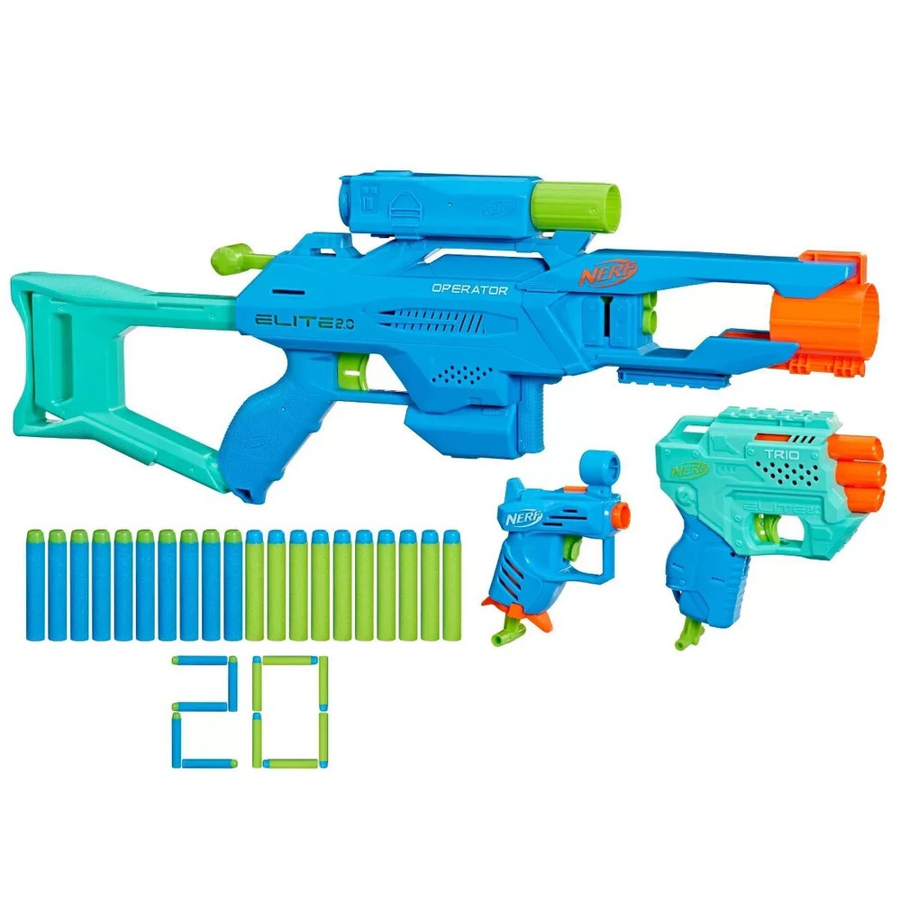 NERF Elite 2.0 Tactical Blaster - 3pk NEW