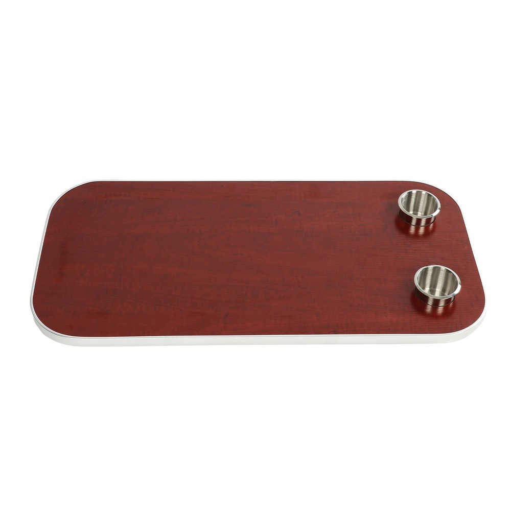 Boat Table Top With 2 Cup Holders Solid Wood Removable Desktop Panel For Caravan