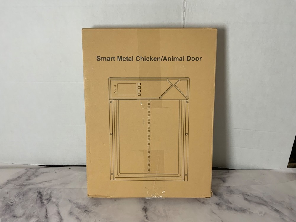 Solar Automatic Chicken Coop Door Opener w/ Timer/Light Sensor - Open Box