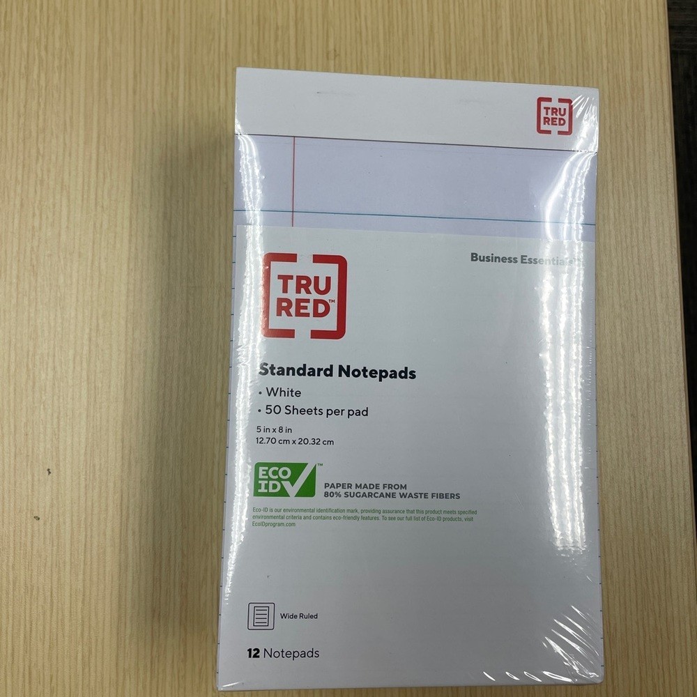 Tru Red Notepads (12 Pack)