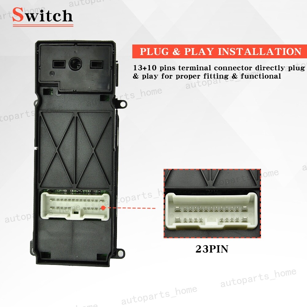 New For Honda Accord 03-07 Electric Master Power Window Switch Left Driver Side