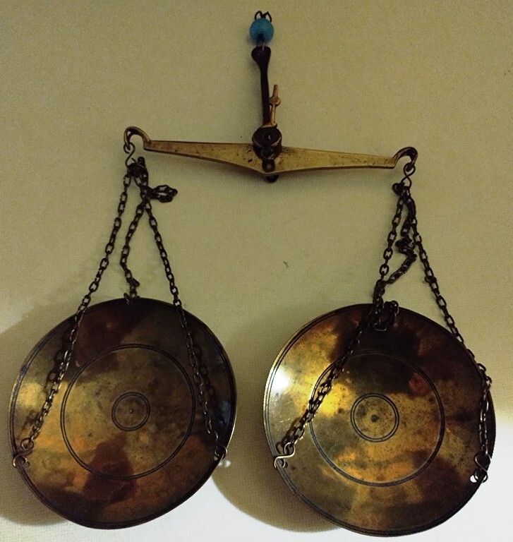 Vintage copper scales