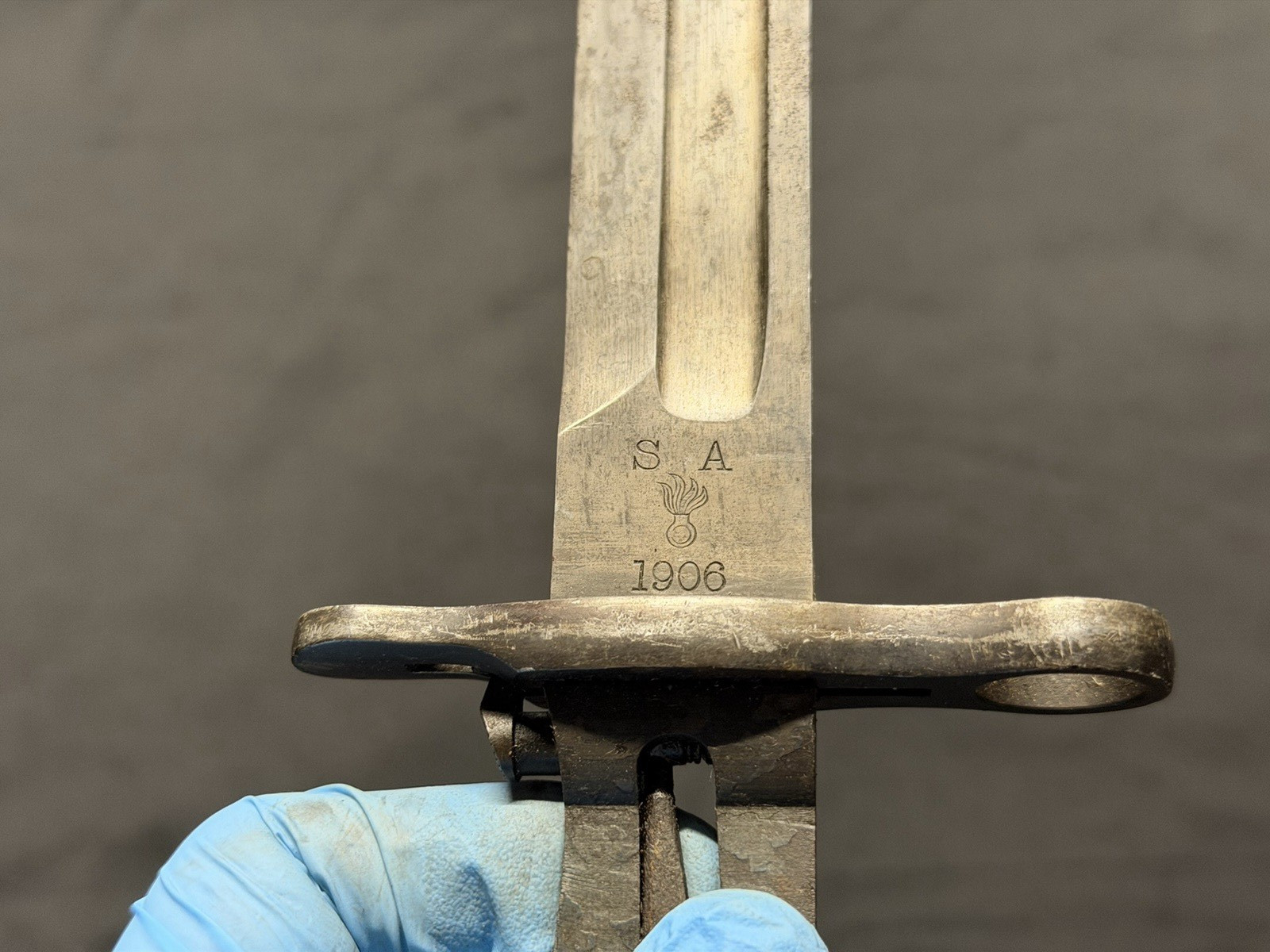 Pre- WWI WW1 US AEF Springfield Armory SA M1905 Bayonet! Dated 1906!