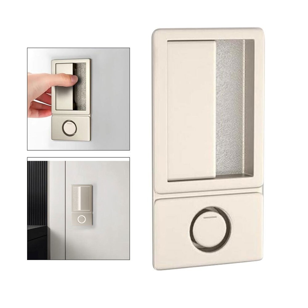 Flush Mount Door Lock Magnetic Invisible Handleless Silent Push Pull Mechanism