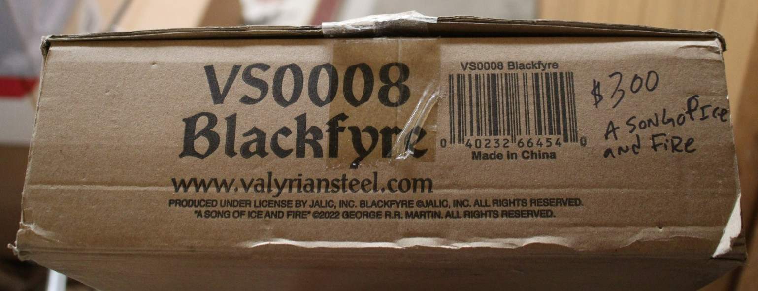 Game of Thrones Song of Ice & Fire Valyrian Steel BLACKFYRE Sword Replica (2025)