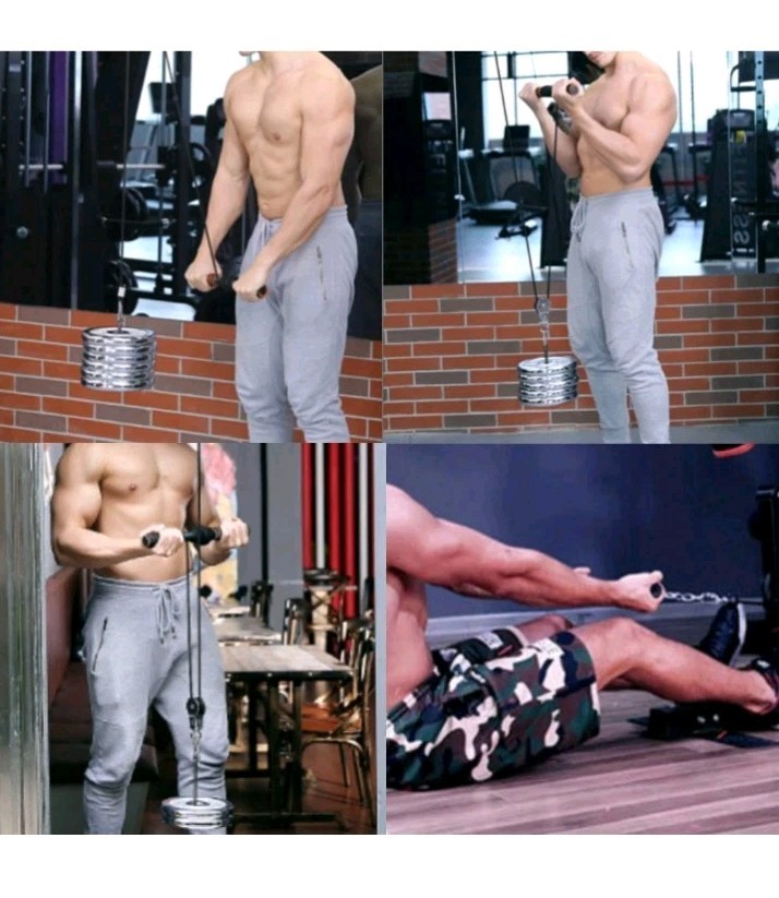 LAT Pull Down Bar Straight Bar 18" Cable Machine Attachmenet Exercise Pulldown