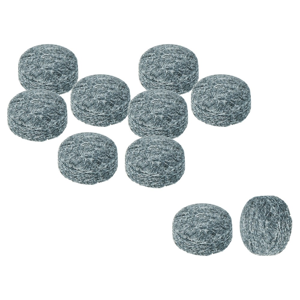 10Pcs 9mm Dia Billiard Pool Cue Tips Snooker Pool Stick Replacement Tips, Grey