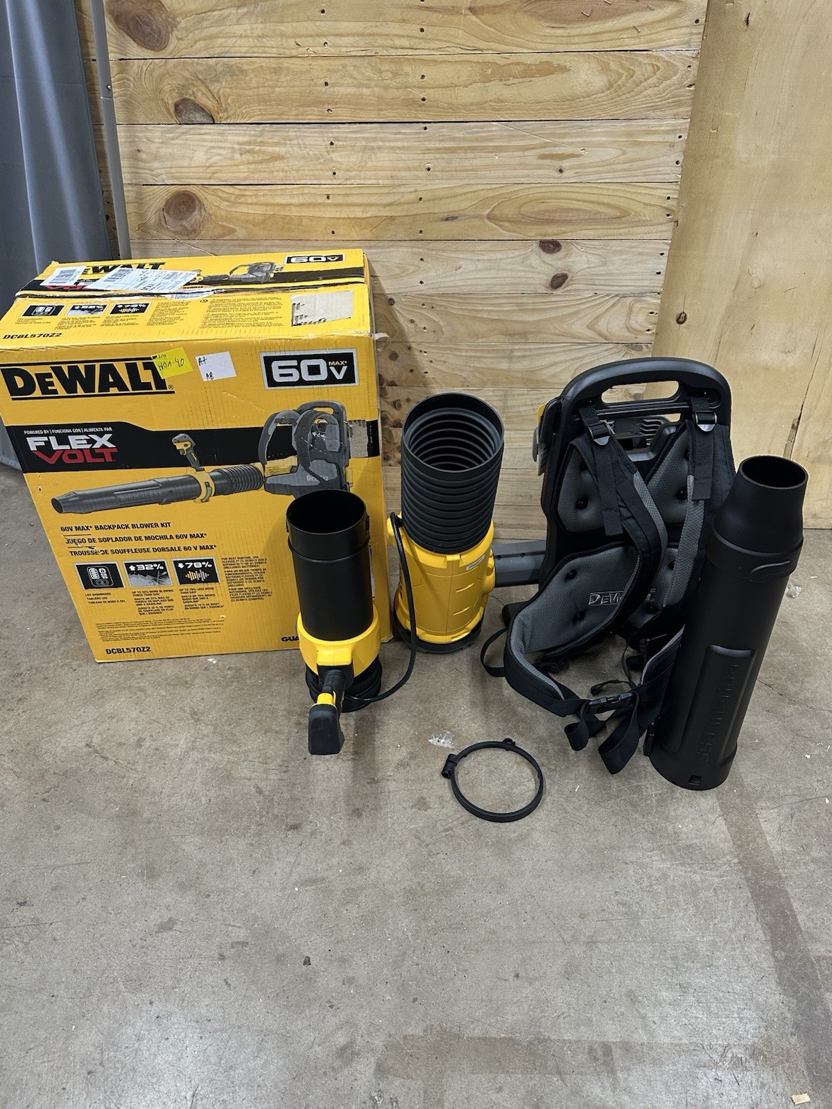 Dewalt DCBL570B 60V Flexvolt Max BackPack Blower (Tool Only) Open Box