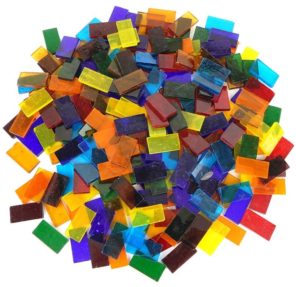 Lanyani 1.1-Pound Rectangle Small, Transparent Assorted Colors -