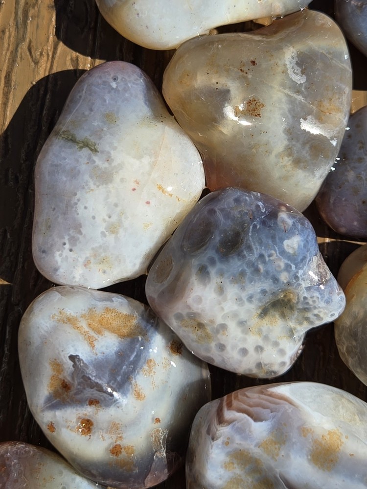Botswana Agate Selects - UNDERNEATH - Rough, Natural, Not Polished A+ Grade