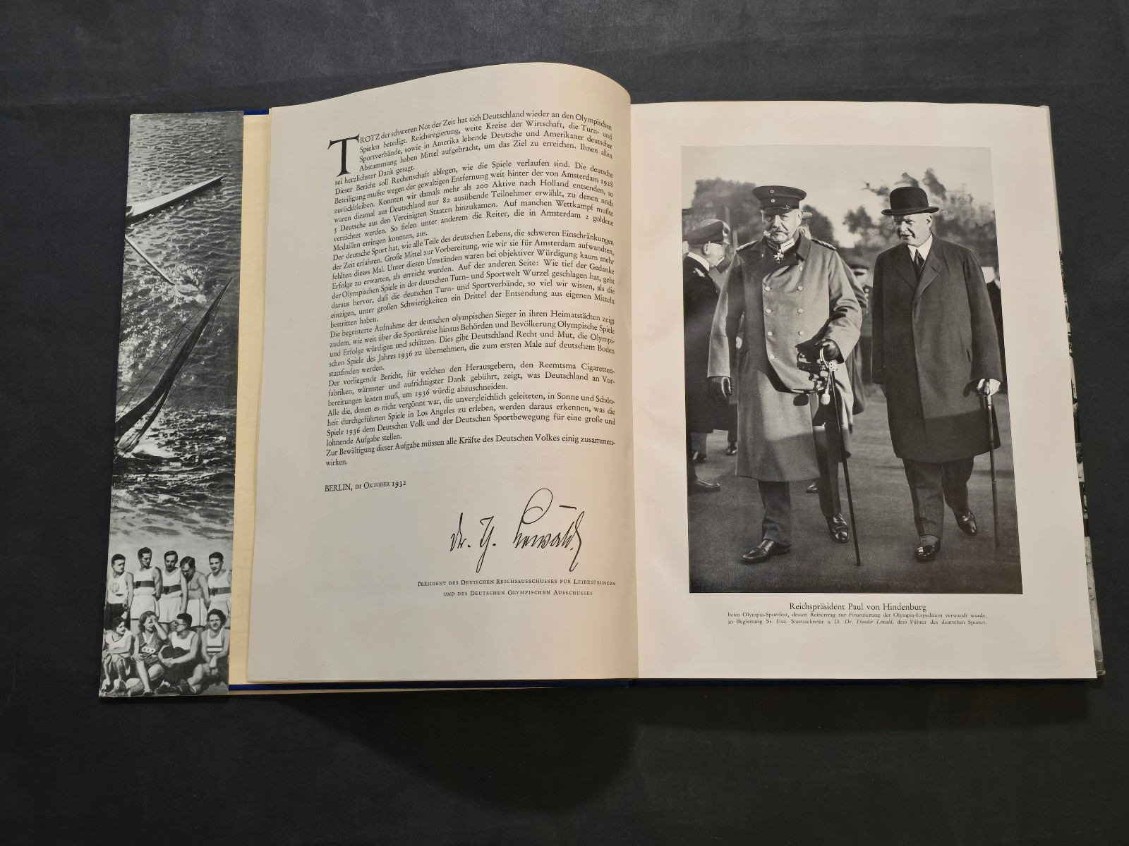 1932 Olympia Olympic Album Complete Cards Dust Jacket German Book Rare