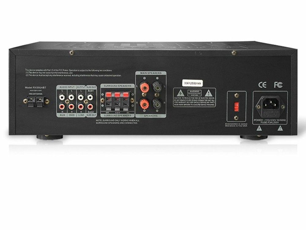 Technical Pro Professional Audio Receiver USB SD Card Bluetooth - RX55URIBT