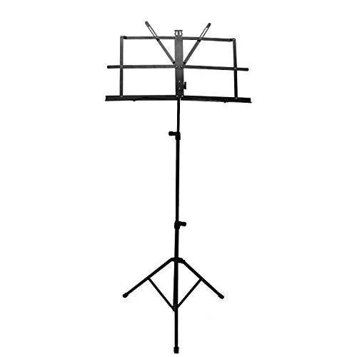 ChromaCast Folding Metal Music Stand w Carry Bag Adjustable Height Tripod Base