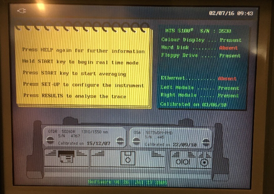 Wavetek 5100e Media Test Set & WDM (OSA) + PMD Analyzer & OTDR