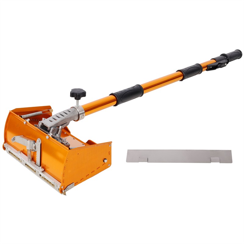 10" Drywall Taping Tools Flat Finishing Box w/ Extendable Handle & 1PC Mudguard