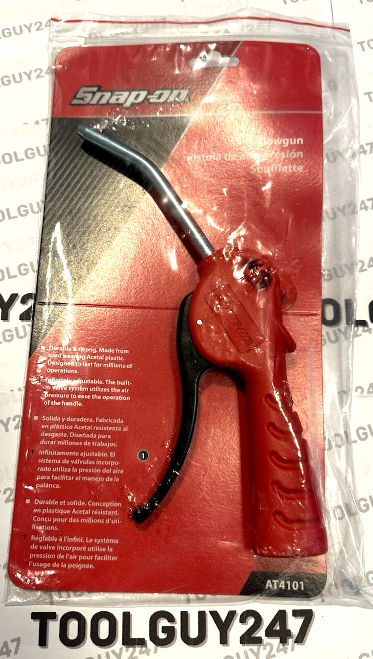 SNAP ON AT4101 NEW STYLE RED 4" BENT TUBE Air Blow Gun Handle FREE SHIPPING!