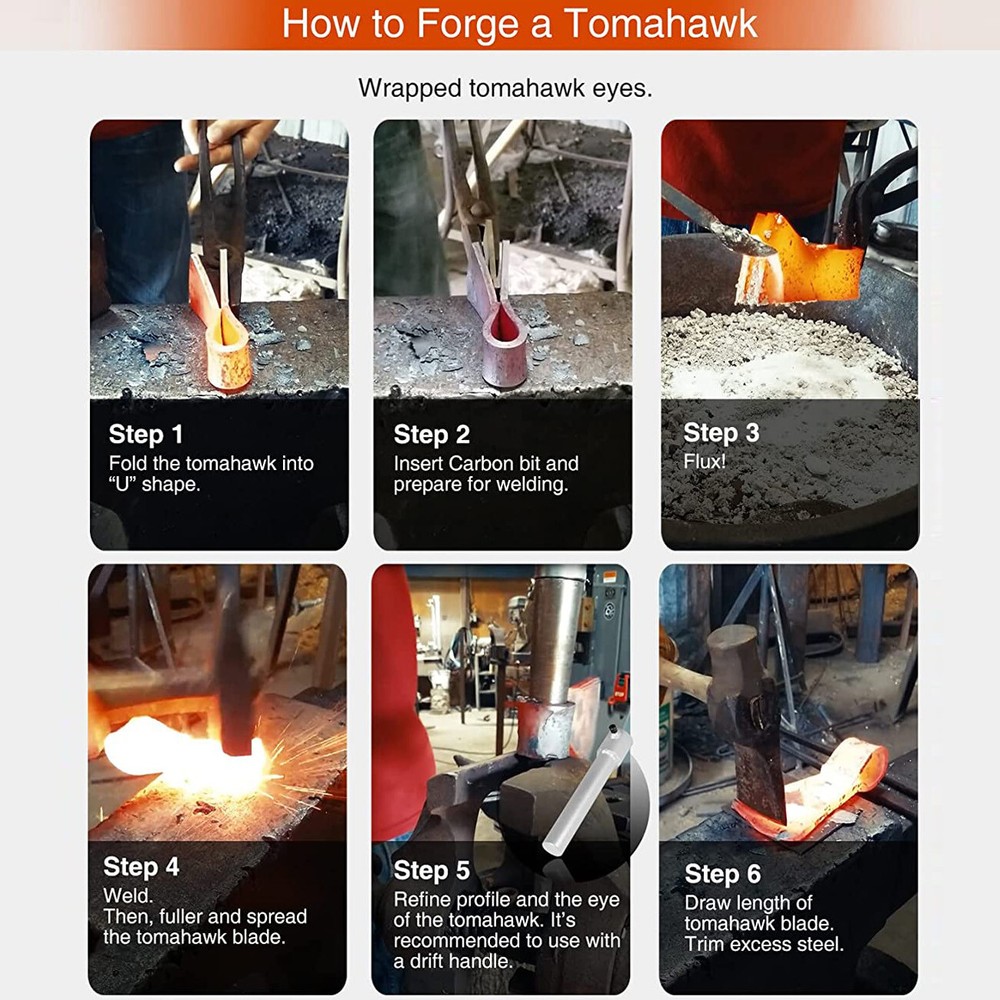 Tomahawk Eye Drift Mandrel Blacksmith Tool Axe Hammer Knife Drift Forging Tools