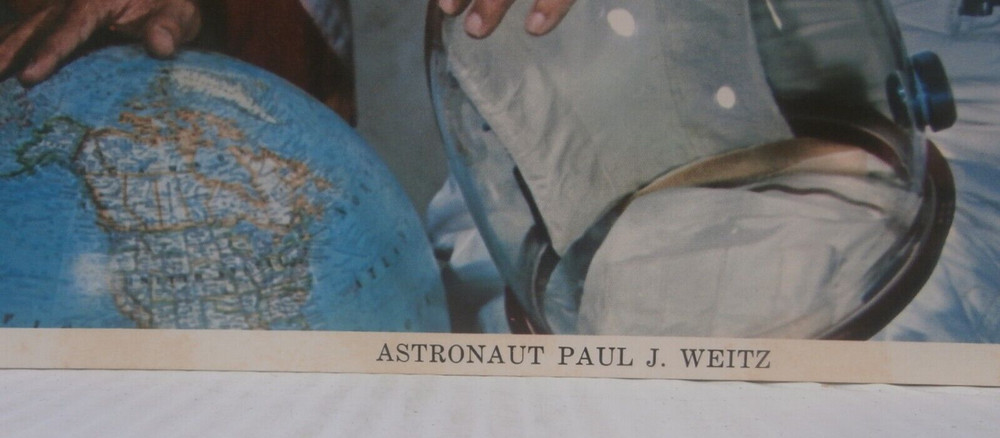 Vintage NASA Lithograph Astronaut Paul J. Weitz Press Release Space Program
