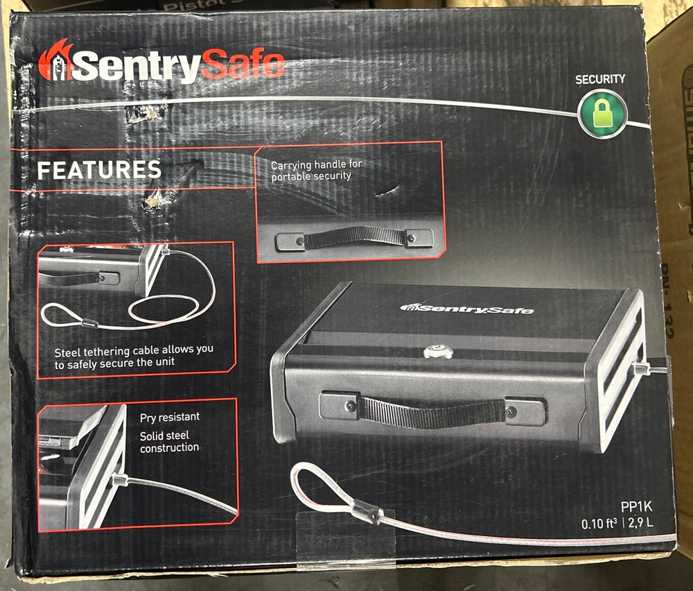 NEW SentrySafe PP1K Portable Pistol Safe