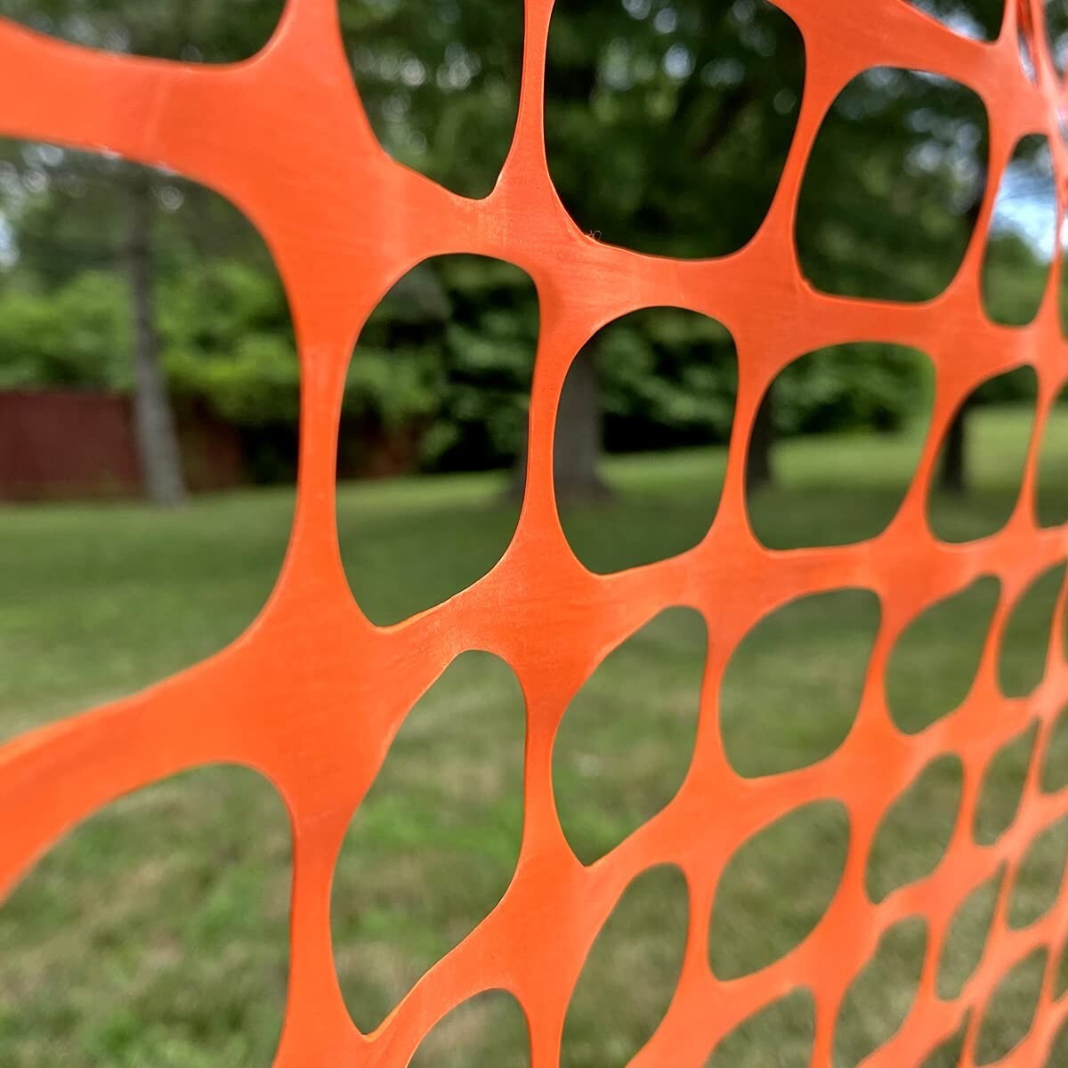 Ashman Plastic Mesh Fence, Construction Barrier Netting, Orange, 4'x100' Feet.