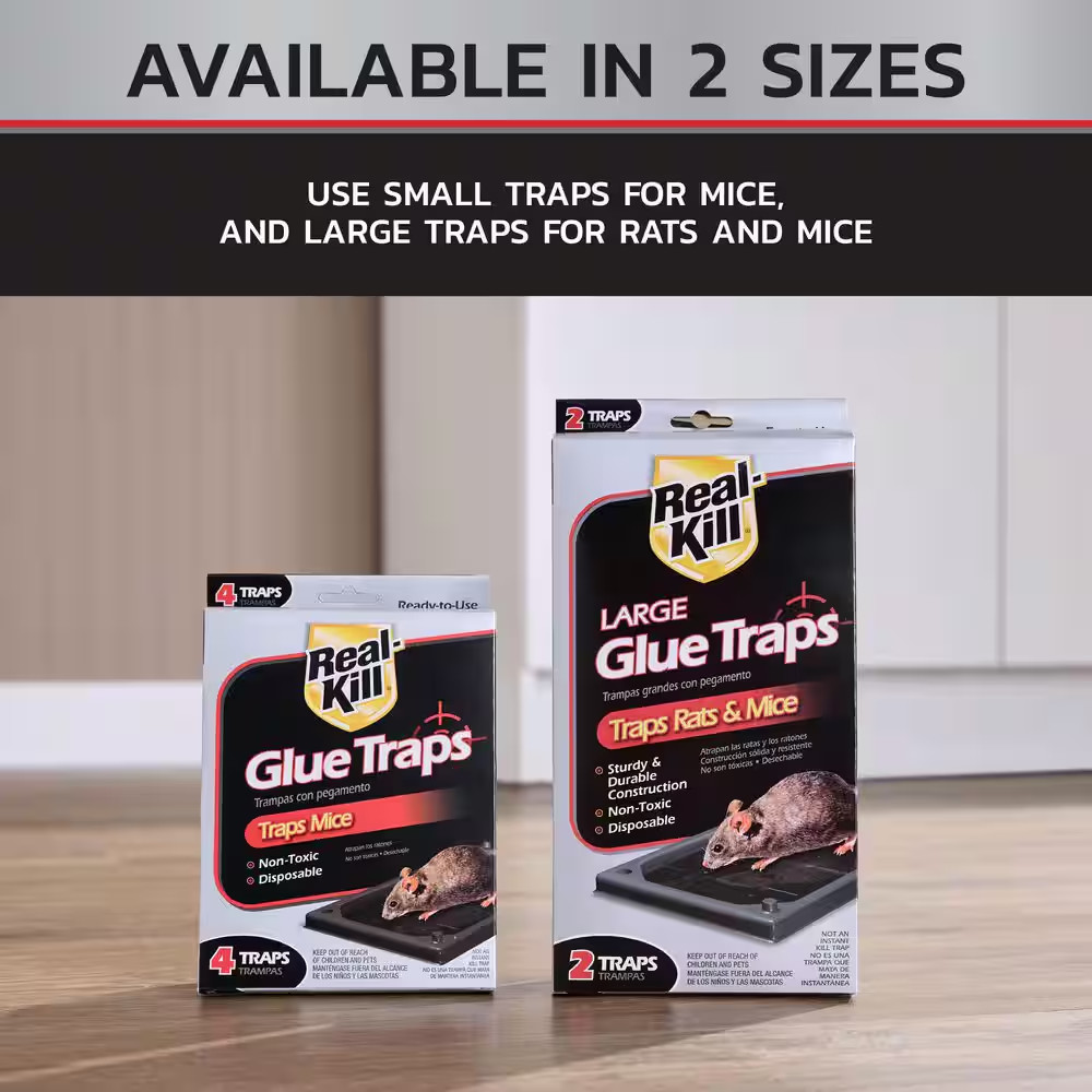 Mouse Glue Traps (4-Count) (2-Pack)