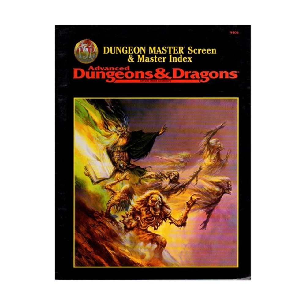 AD&D 2nd Ed Dungeon Master Index VG