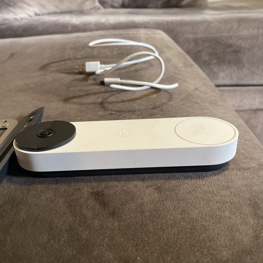 Google Nest Doorbell, Battery - Snow
