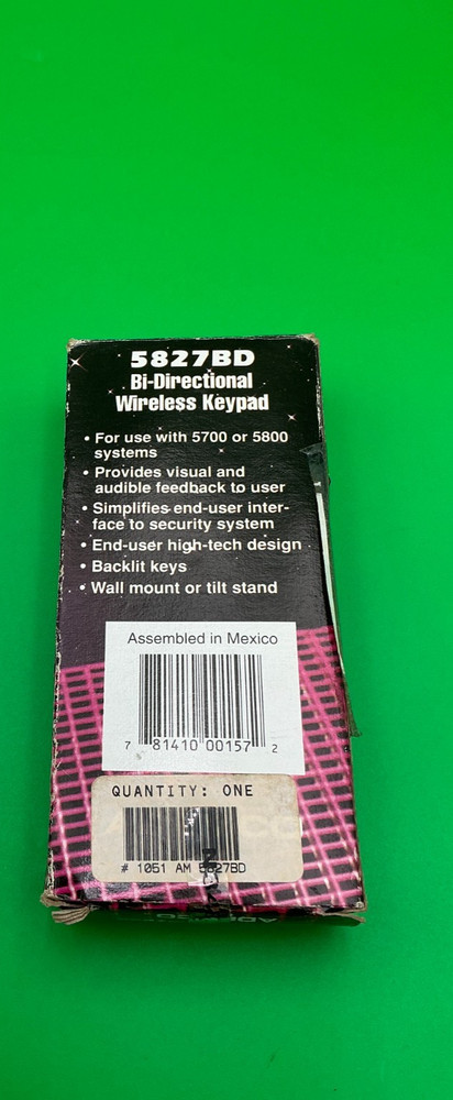 Ademco 5827BD Bi Directional Wireless Keypad