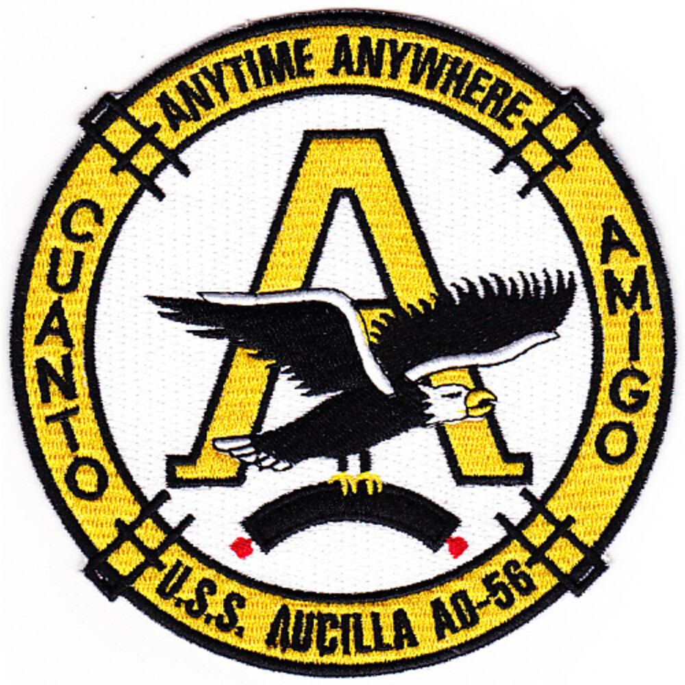 USS Aucilla AO 56 Auxiliary Oiler Ship Patch