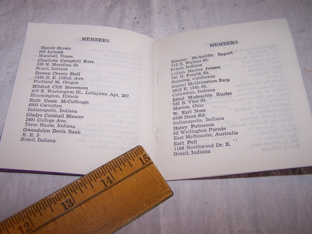 1921 - 1961 BRAZIL HIGH SCHOOL Reunion Program