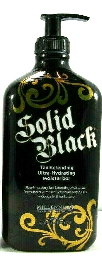 Millennium Tanning SOLID BLACK TAN EXTENDING MOISTURIZER - 18.25 oz