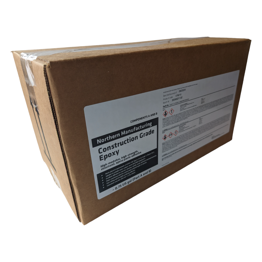 Construction Grade Epoxy paste adhesive Northern MFG 579215 components A B