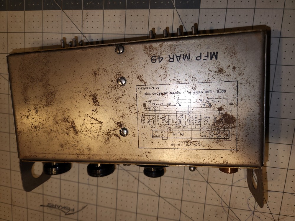 BC-610 TU-48 HF Radio Transmitter Tuning Unit TU52 BC610 Ham WWII Surplus