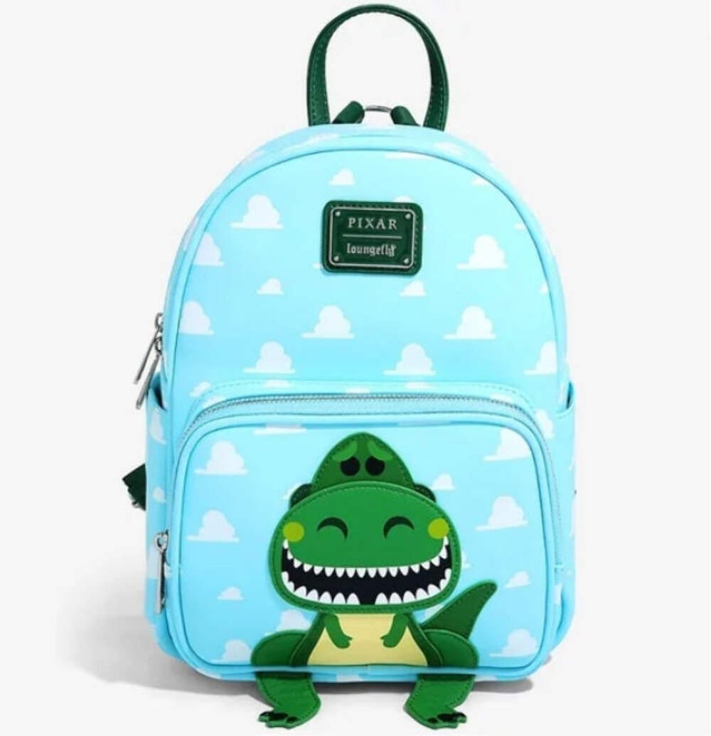 Loungefly Disney Pixar Toy Story Rex Figural Mini Backpack NWT Exclusive Danglin