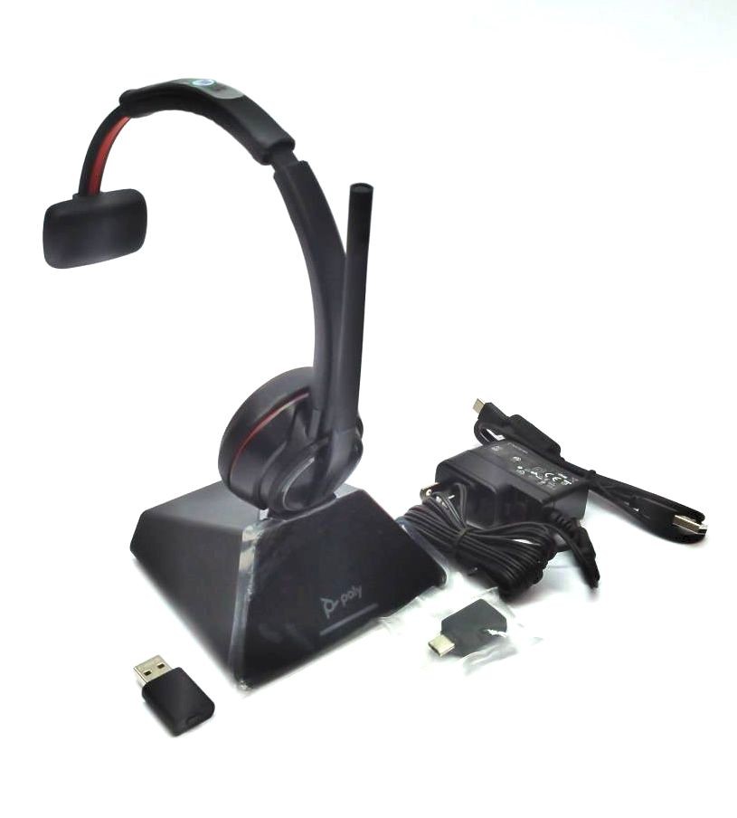 HP Poly Savi 8210-M Headset Microsoft Teams Wireless Bluetooth DECT 77T31AA#ABA