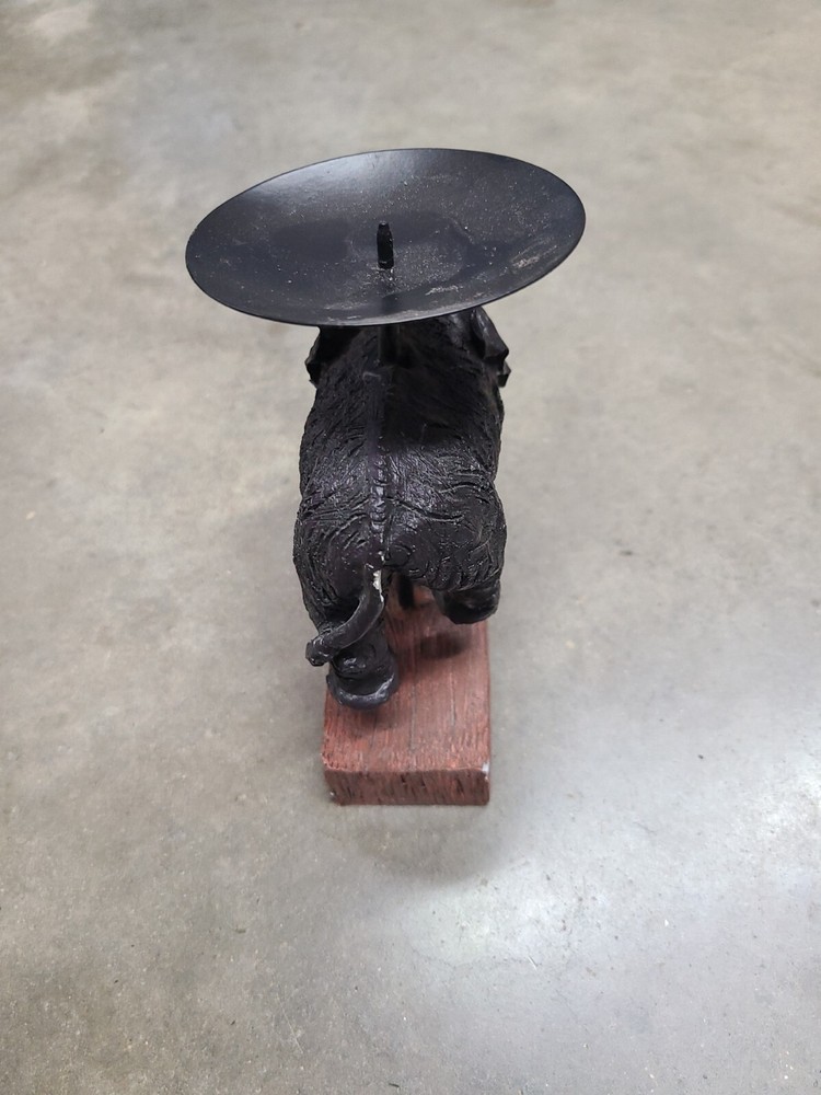 Vintage Accent Elephant Candle Holder