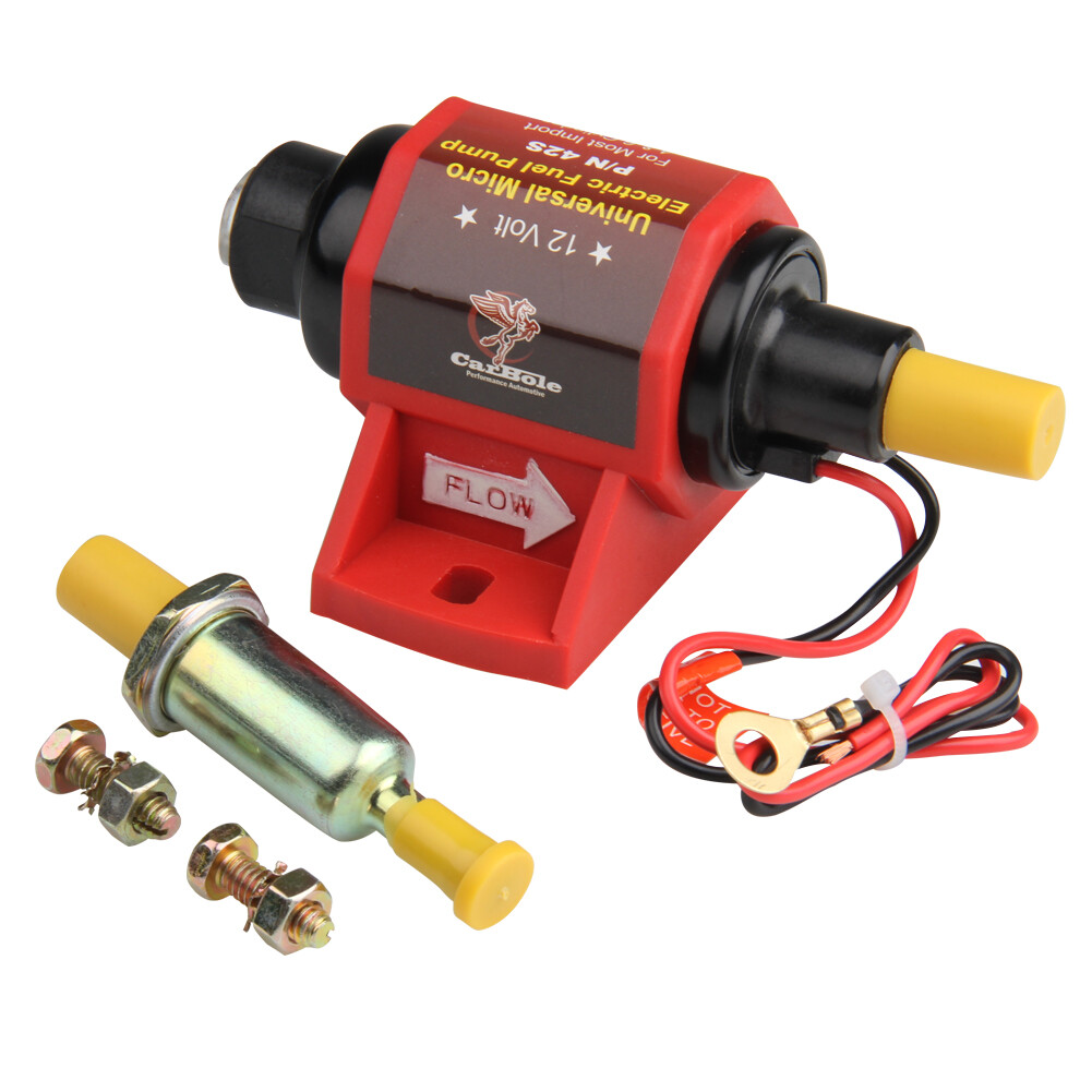 2-3 PSI 28 GPH Low Pressure Electric Inline Fuel Pump Carburetor Gas Universal