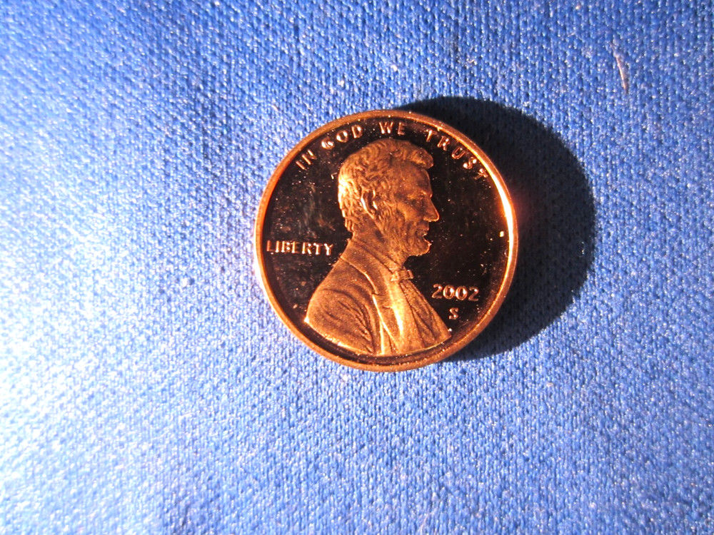 One 2002-S Lincoln Cent Deep Cameo Mirror Proof RED Upper Grading Ranges