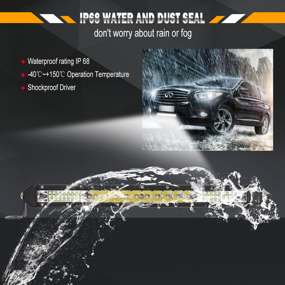 For Kawasaki mule 600 UTV Upper Roof 50" LED Light Bar & 4" Cube Pods + Wire Kit