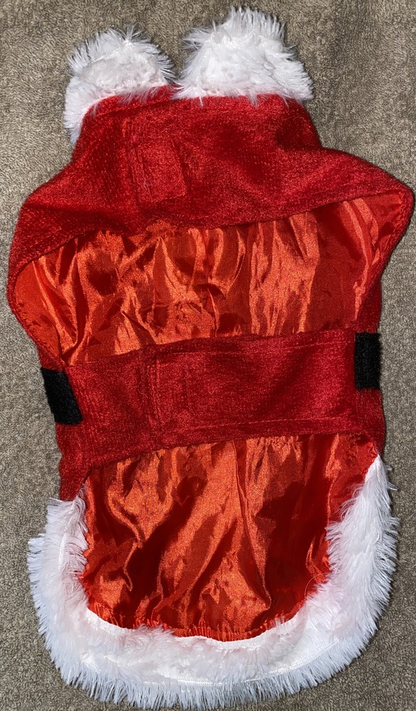 Dog Santa Outfit Sz Small