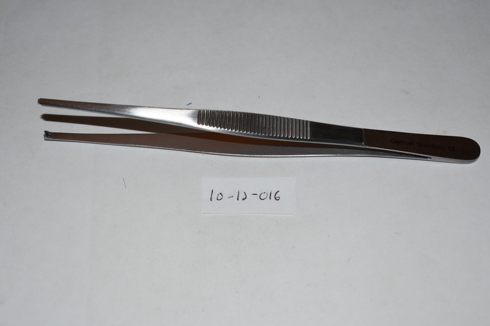 MDS 1012016 1 PCS KONIG DRESSING TISSUE FORCEPS 1 X 2 TEETH 6-1/4"