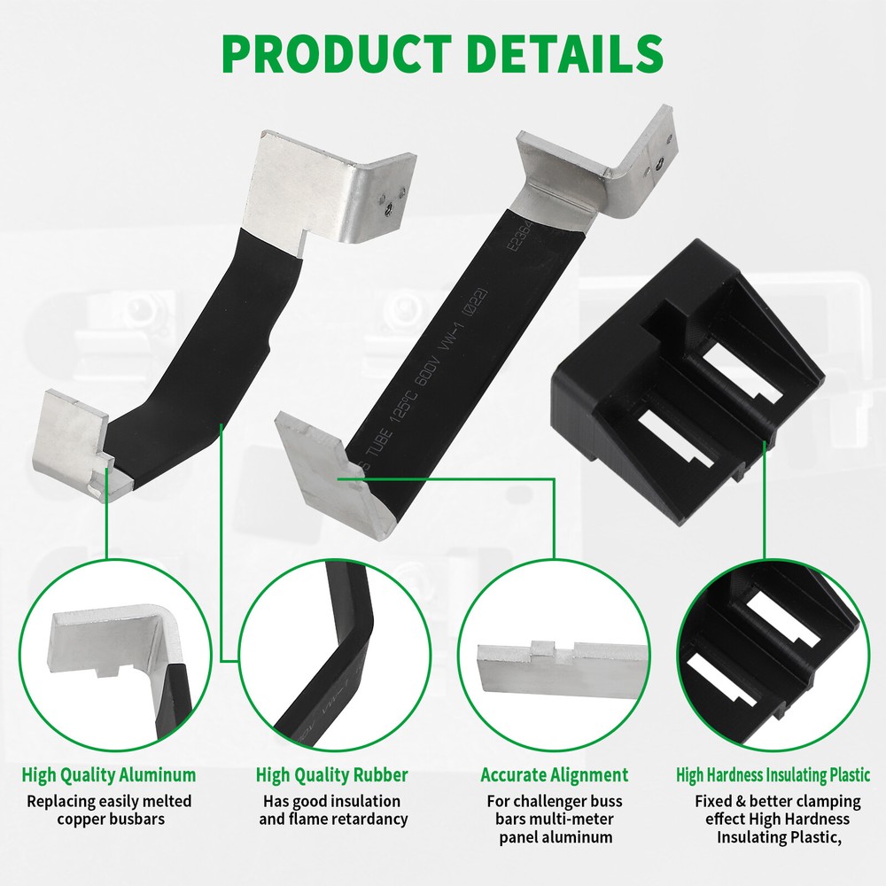 For Challenger Buss Bars Insulator Kit Multi-meter Panel Aluminum Main Breaker