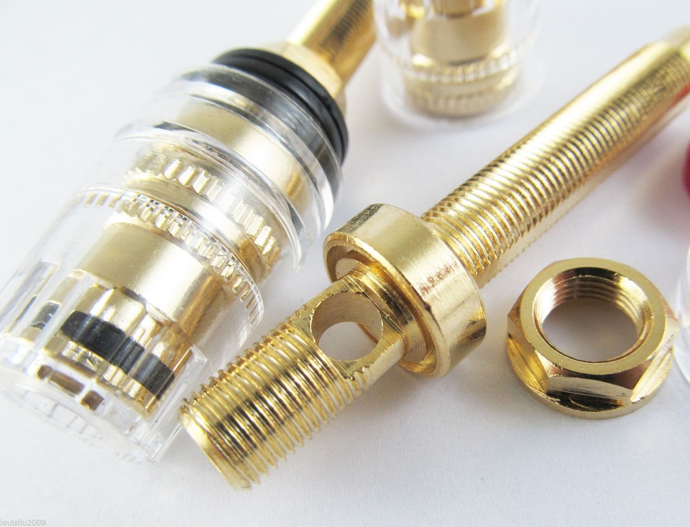 10pcs  AMP Terminal Binding Post Audio Connector Speaker Cable Amplifier