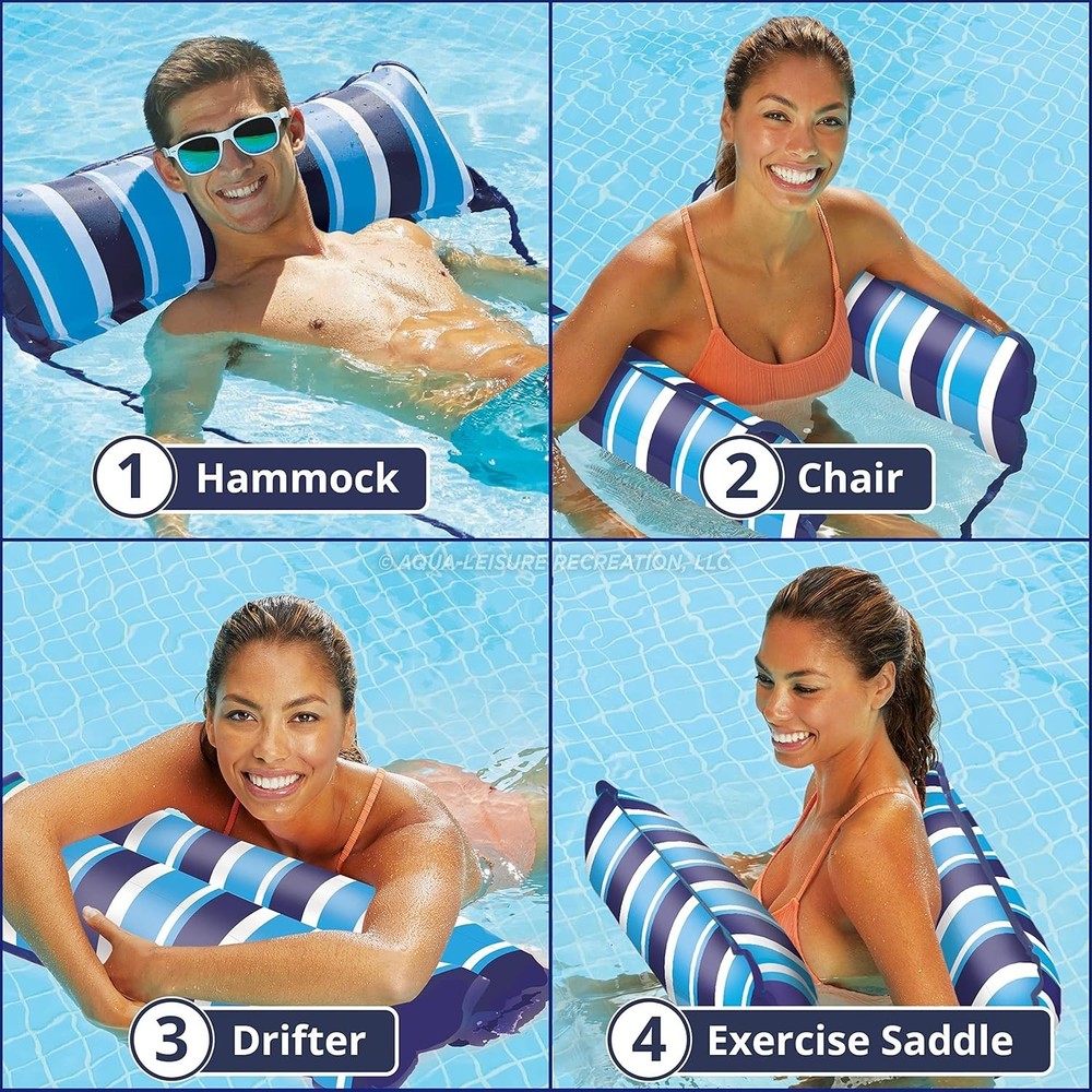 Patented Aqua 4-in-1 Hammock Float - Thrilling Waterside Experience