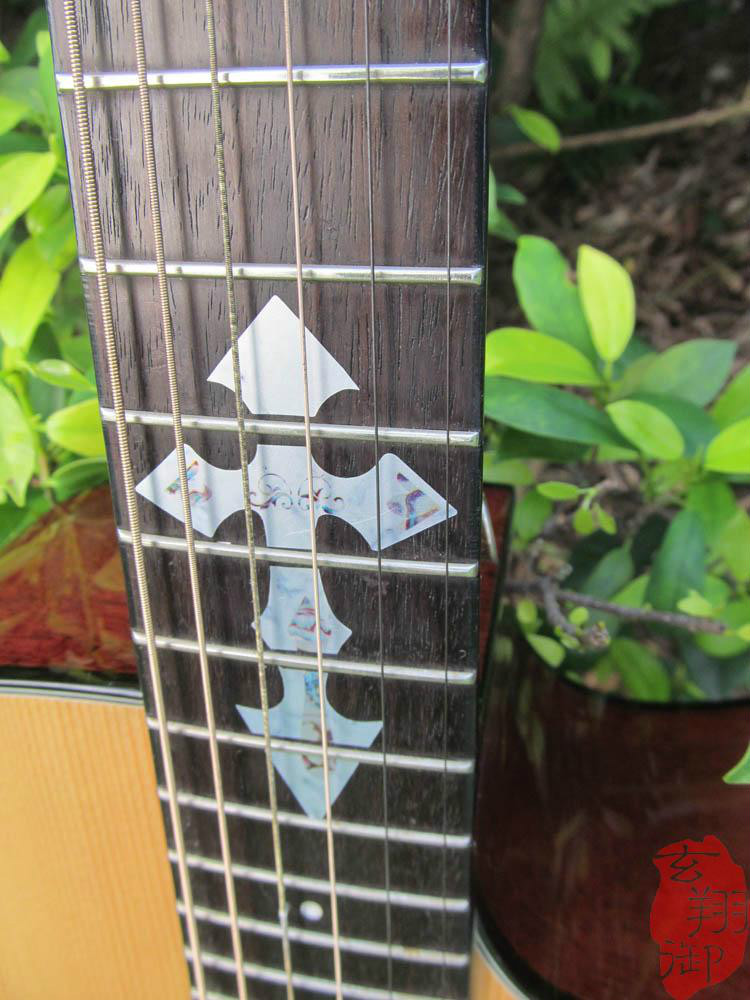 Guitar Inlay Stickers Cross Pattern Decals