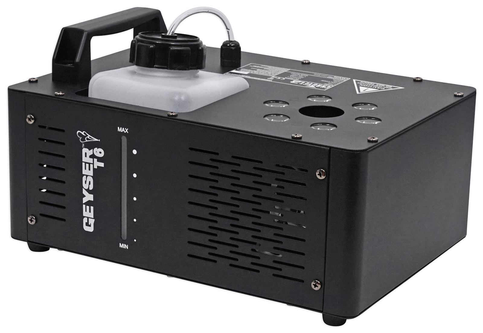 Chauvet DJ Geyser T6 Fog Machine Fogger, LED RGB Pyrotechnic Light Effect+Remote