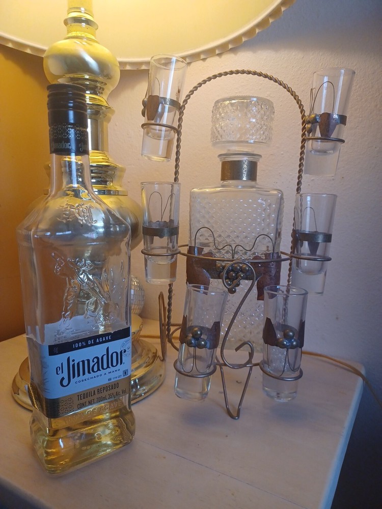 TEQUILA SHOTS GLASS, REFILL & STAND